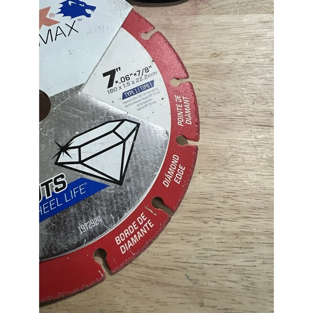 Lenox metal max 7x0.6x7/8 Circular Blade Wheel For Metal 1000+cut diamond edge